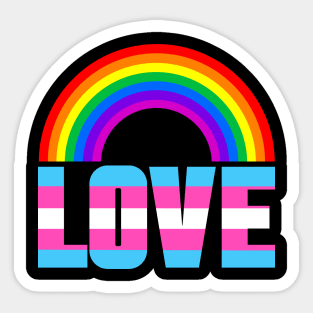 Rainbow Love Sticker